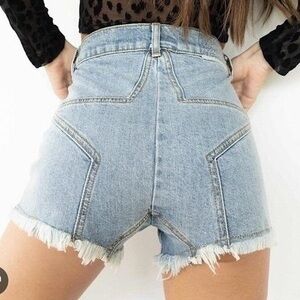 Revice High Rise Star Back Shorts